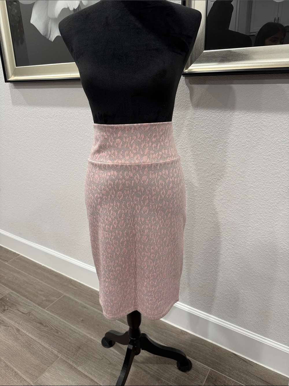 LuLaRoe Pink Animal-Print Pencil Skirt